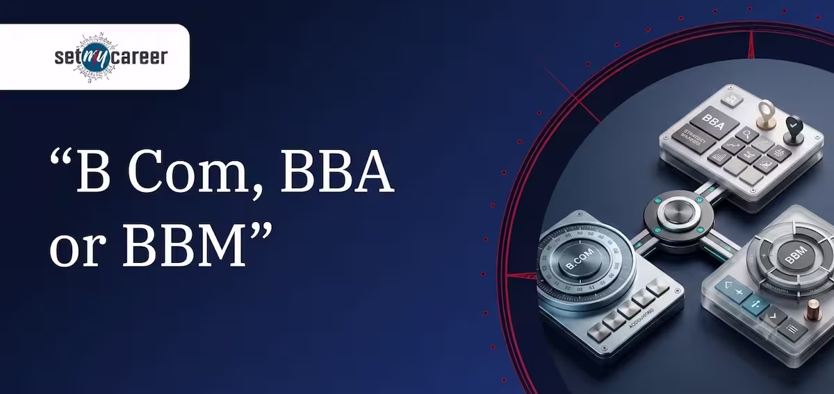 B Com, BBA or BBM