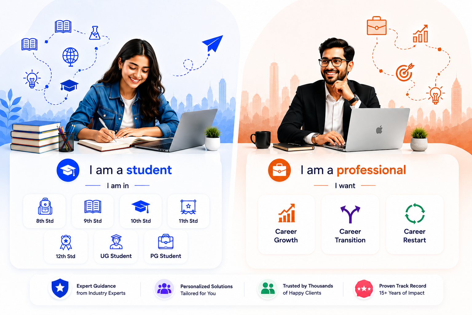 Student and Working Professional service options